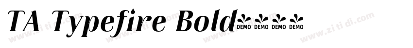 TA Typefire Bold字体转换